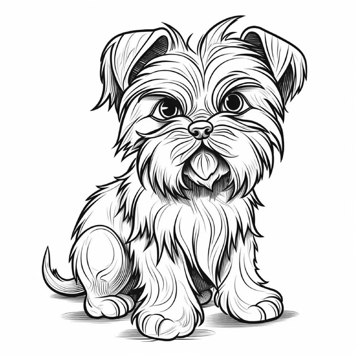 niedliches-yorkshire-terrier-ausmalbild-zum-ausmalen