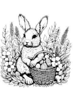 osterhase-mit-korb-und-eiern-ausmalbild