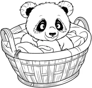 panda-im-korb-mit-tuechern
