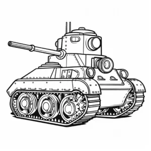 panzer-ausmalbild-fuer-kreative-kinder