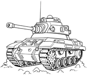 panzer-ausmalbild-mit-detaillierten-komponenten