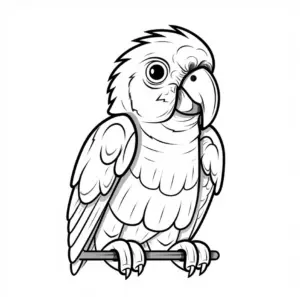 papagei-ausmalbild-mit-detaillierter-federstruktur