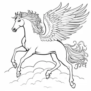 pegasus-ausmalbild-fliegenden-wolken-erstellen