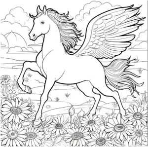 pegasus-und-sonnenblumen-in-bluete