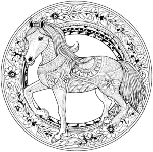 pferd-im-mandala-design-ausmalbild