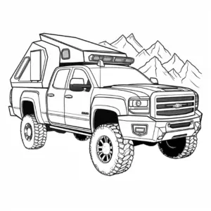 pickup-mit-dachzelt-ausmalbild
