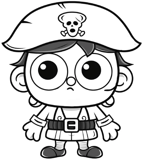 pirat-kapitän-mit-totenkopf-hut-und-gürtel