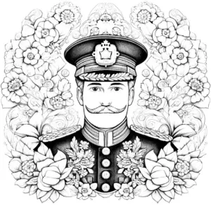 polizeilicher-offizier-mit-blumenmotiven