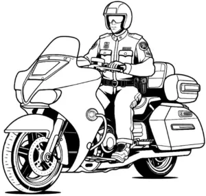 polizist-auf-polizeimotorrad-ausmalbild