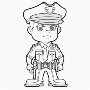 polizist-ausmalbild-mit-eigener-uniform-und-ausruestung