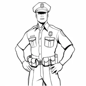polizist-ausmalbild-mit-uniform-und-abzeichen