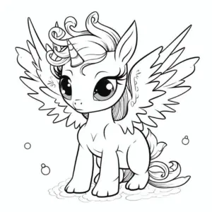 ponys-mit-fluegeln-und-einhorn-horn