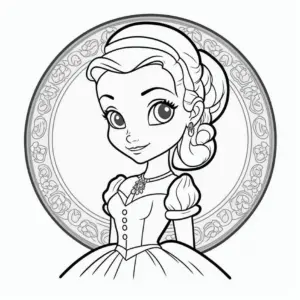 prinzessin-im-schmuckrahmen