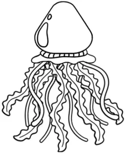 quallen-ausmalbild-mit-tentakelarmen