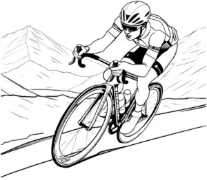 radsportler-auf-fahrrad-mit-bergen