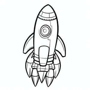 rakete-ausmalbild-mit-detailreichen-formen