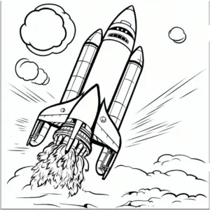 rakete-im-himmel-ausmalbild
