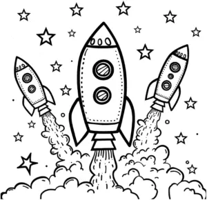 raketen-im-weltall-mit-sternen-und-wolken