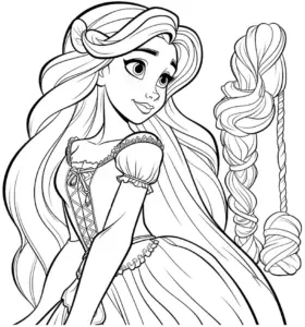rapunzel-ausmalbild-mit-langen-haaren