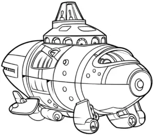 raumschiff-ausmalbild-mit-kreativen-formen-und-details