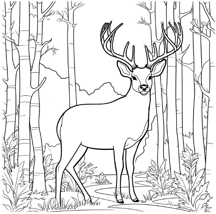 reh-im-wald-ausmalbild