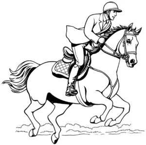 reiter-auf-pferd-in-bewegung-ausmalbild
