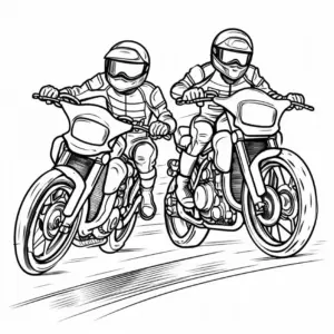 rennfahrer-auf-rennmotorraedern-in-einem-rennen