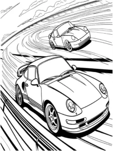 rennwagen-ausmalbild-auf-kurviger-strecke