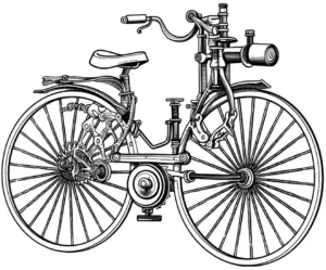 retro-fahrrad-ausmalbild-mit-detaillierter-mechanik