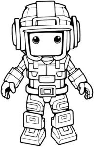 roboter-im-raumanzug-ausmalbild