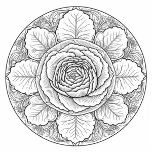 rosette-und-blaetter-im-mandala-stil