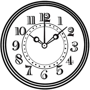 runde-uhr-ausmalbild-mit-ziffern-und-zeigern