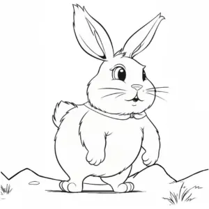 rundliches-kaninchen-ausmalbild