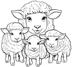 schafmutter-mit-laemmern-auf-bauernhof