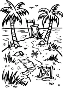 schatzkarte-auf-tropischer-insel