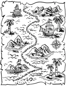 schatzkarte-mit-piraten-und-bergen-ausmalbild
