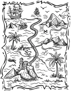 schatzkarte-mit-piratenschiff-und-inseln