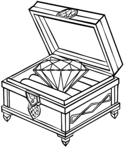 schatztruhe-mit-diamanten-ausmalbild