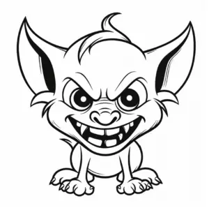 schelmischer-wichtel-ausmalbild-mit-grossen-ohren-und-spitzen-zaehnen