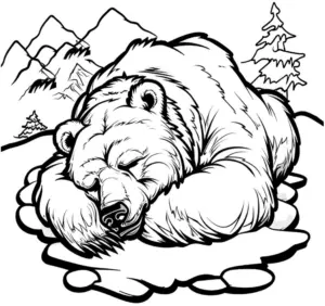 schlafender-baer-in-der-natur-umgebung