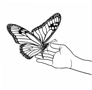 schmetterling-auf-sanfter-hand-ausmalbild