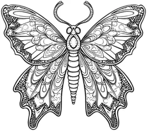 schmetterling-mit-kunstvollen-mustern-ausmalbild