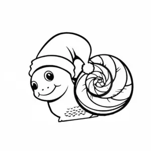 schnecke-mit-weihnachtsmuetze-ausmalbild