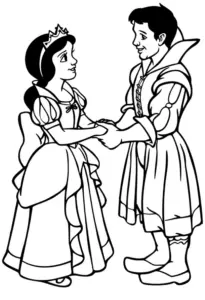 schneewittchen-mit-prinz-ausmalbild