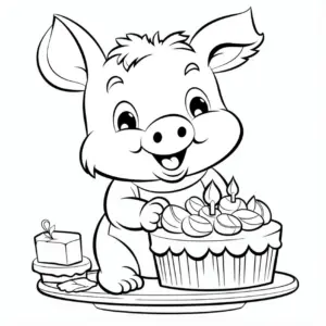 schweinchen-mit-geburtstagstorte-und-suessigkeit