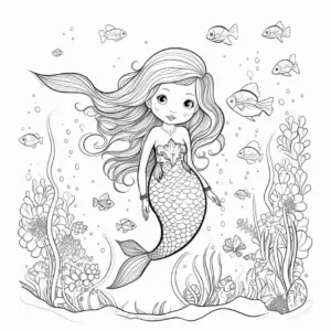 schwimmende-meerjungfrau-mit-fischen-und-pflanzen