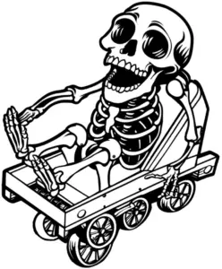 skelett-im-wagen-fruehliches-ausmalbild