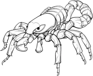 skorpion-ausmalbild-mit-detaillierten-merkmale