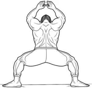 sportler-in-yoga-pose-ausmalbild