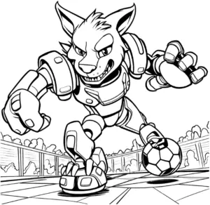 sportliche-hyaene-im-roboteranzug-beim-fussballspielen